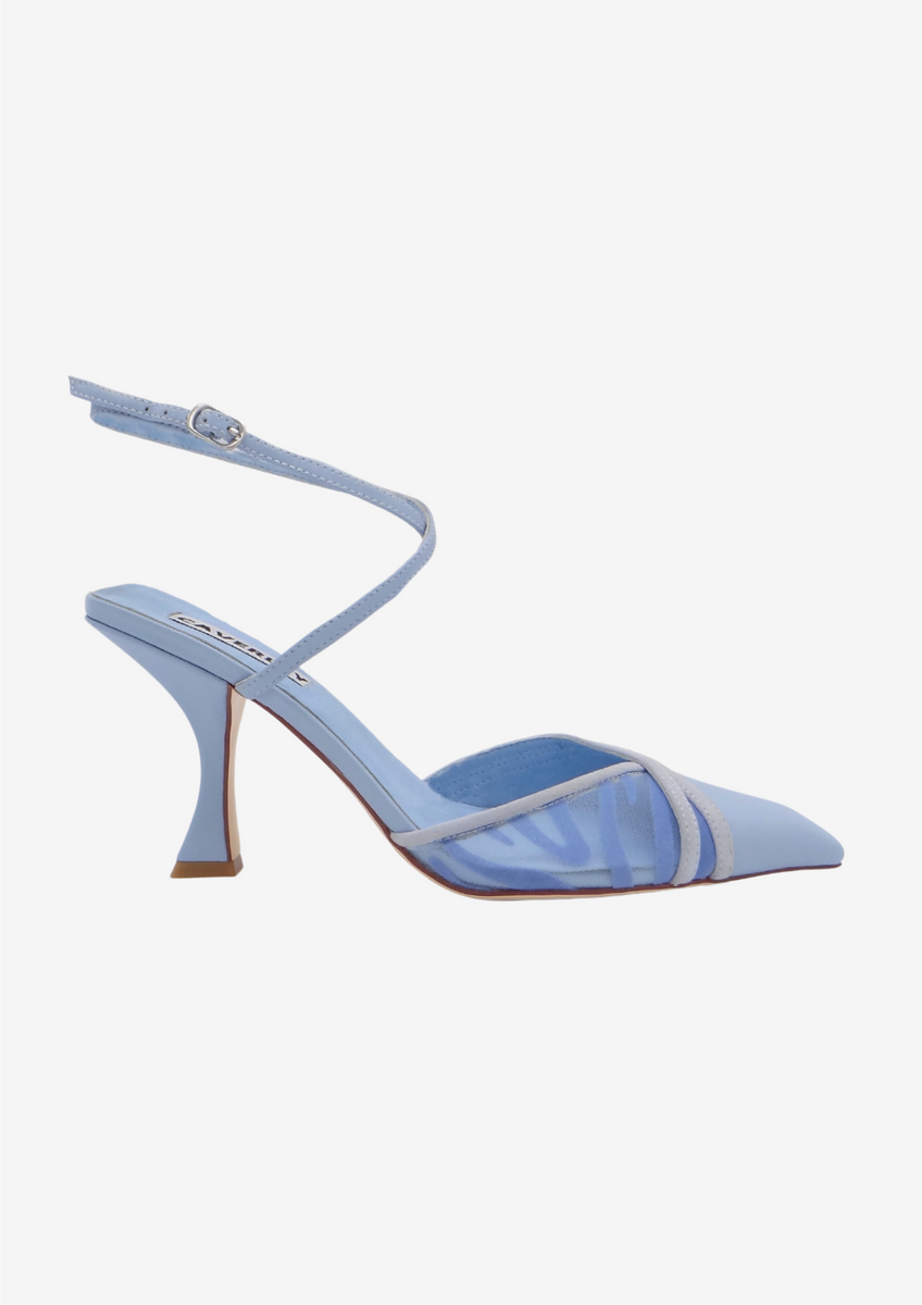 Baby blue cheap kitten heels