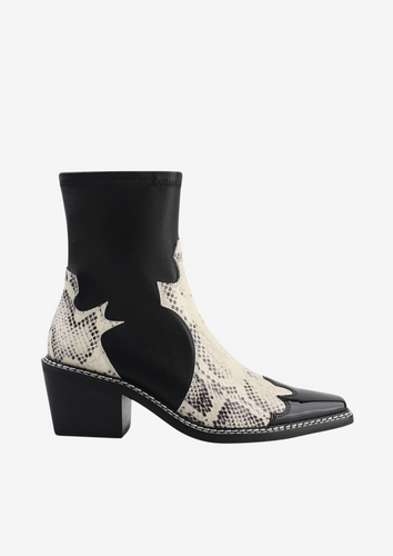 Kylie Boot Black Snake