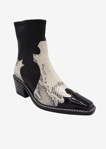 Kylie Boot Black Snake